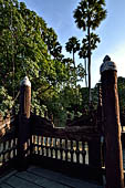 Myanmar - Mandalay, Shwe In Bin Kyaung a wonderful example of the Burmese unique teak architecture and wood-carving art. 